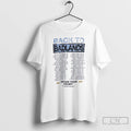 Classic Back To Badlands 2025 Decade Tour Schedule T Shirts