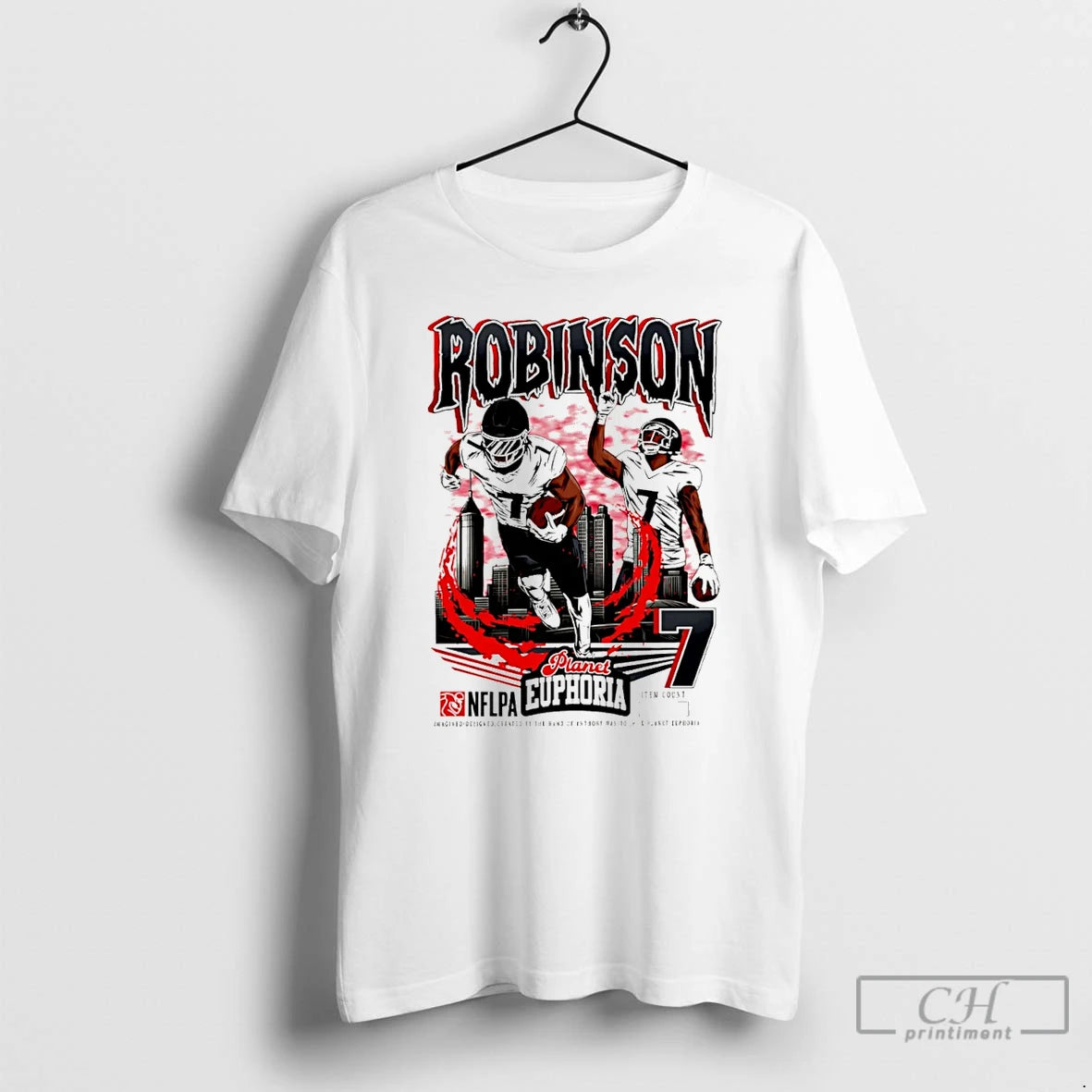 Classic Bijan Robinson Atlanta Falcons Player Comic T Shirts