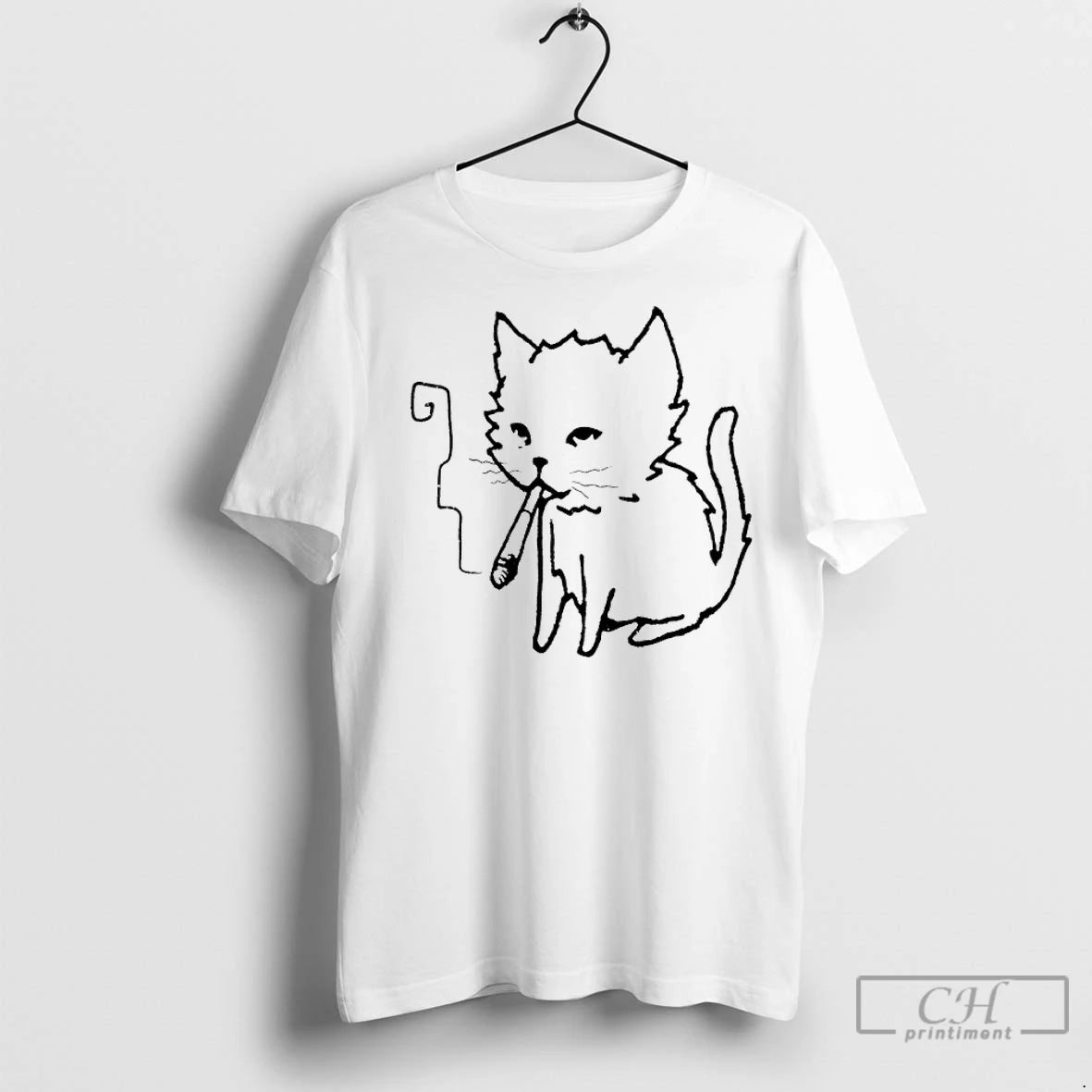 Classic Cat Smoking Art