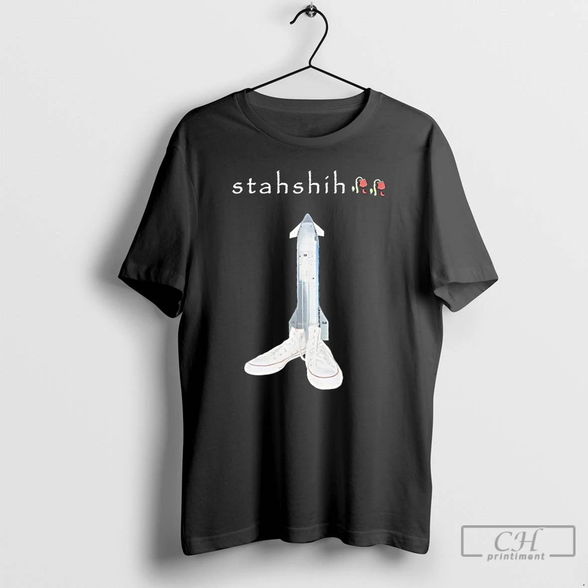 Classic Converse Shoes Rocket Stahshih Spacex Starship T Shirts