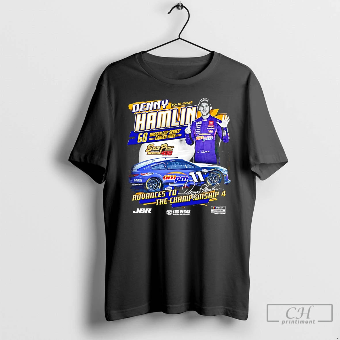Classic Denny Hamlin 2025 South Point 400 Race Winner Advances To The Championship 4