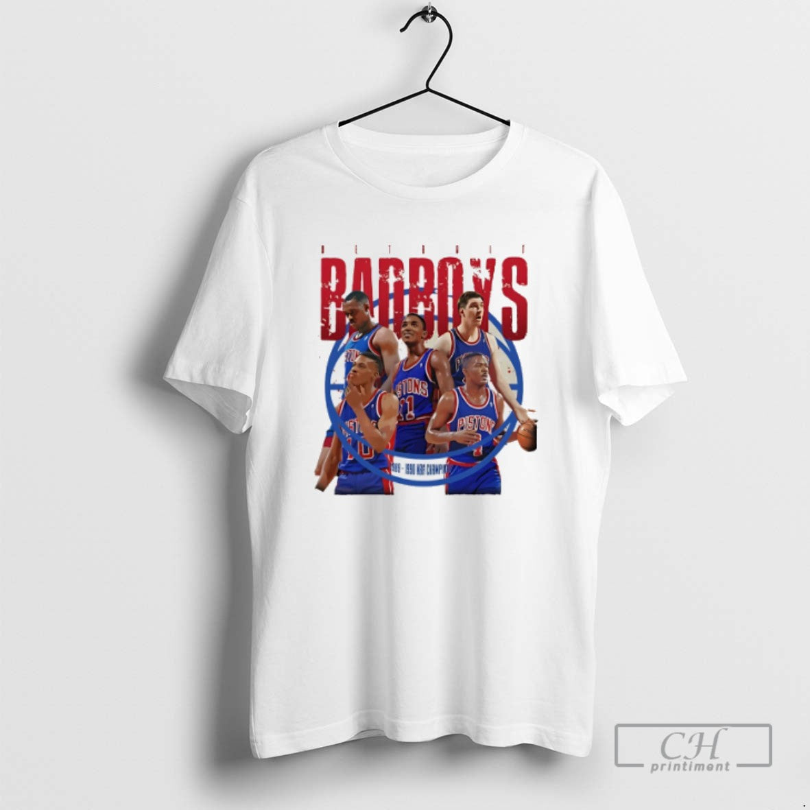 Classic Detroit Pistons Bad Boys Nba Championship T Shirts
