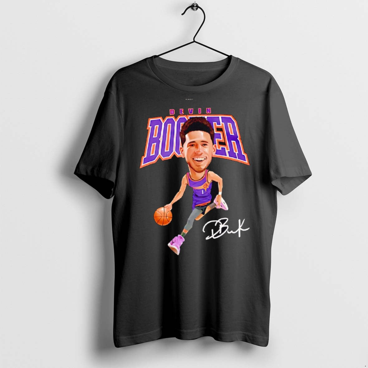 Classic Devin Booker Phoenix Suns Nba Signature Cartoon T Shirts