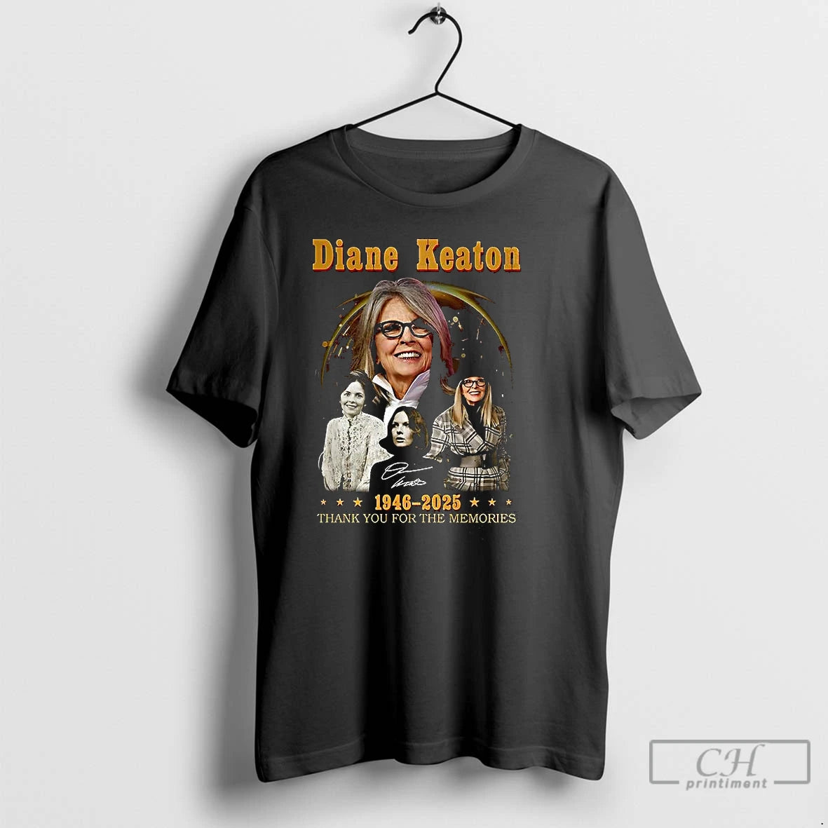 Classic Diane Keaton 1946 2025 Thank You For The Memories Siganture T Shirts