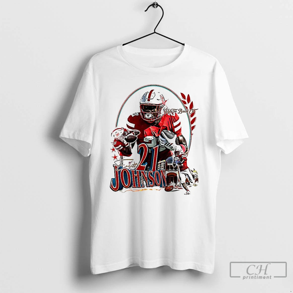 Classic Emmett Johnson Nebraska Cornhuskers Football Were Back Colorado Vintage T Shirts