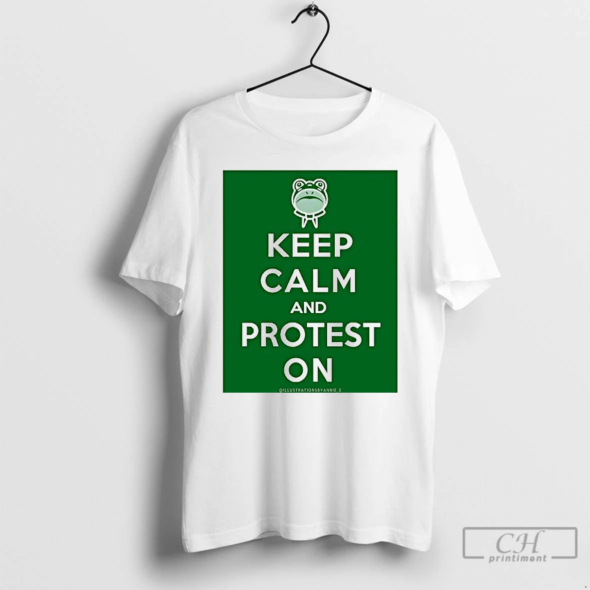 Classic Frog Keep Calm And Protest On T Shirts
