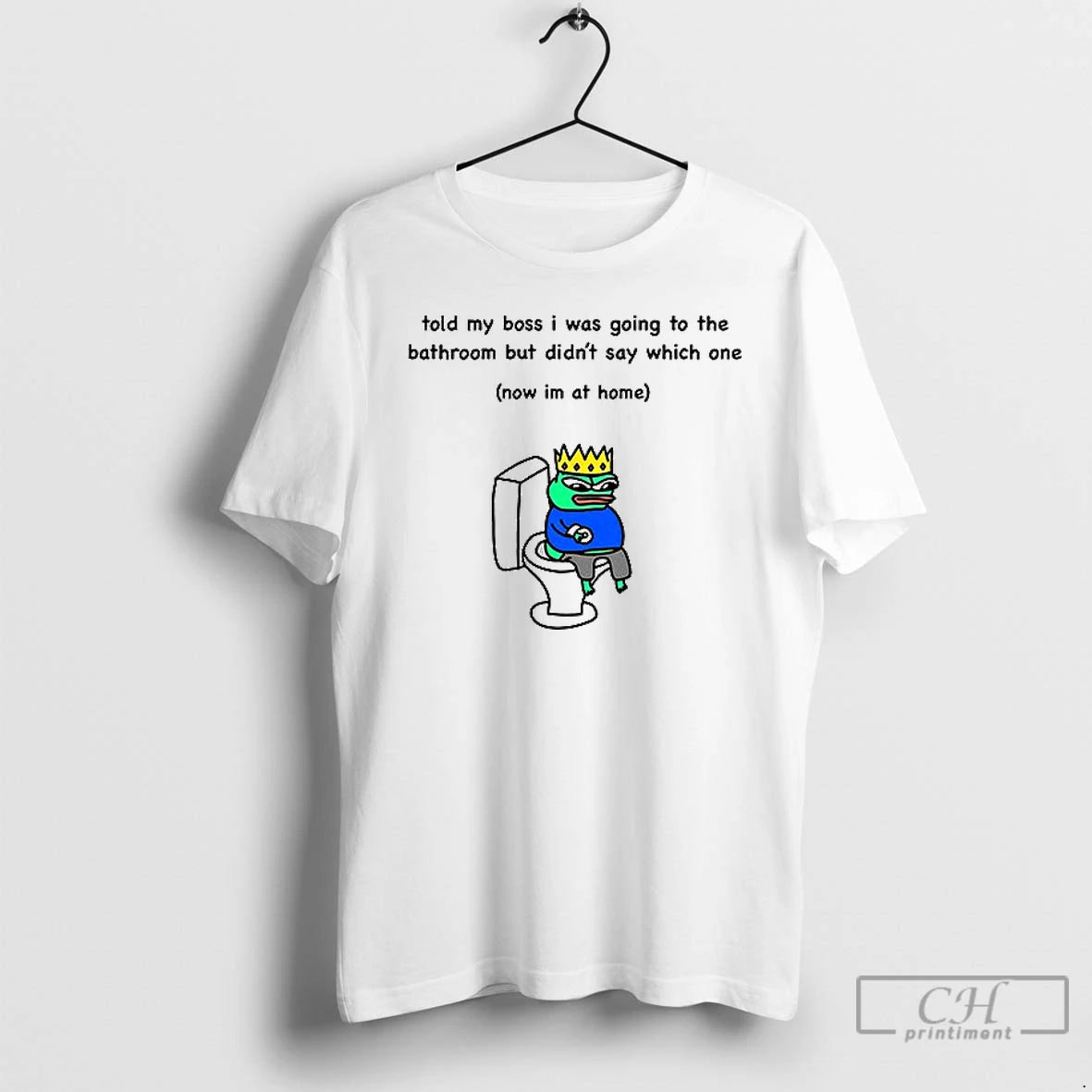 Classic Frog Told My Boss I Was Going To The Bathroom T Shirt