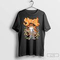 Classic Ghost Band Orange Bat Toddler Halloween T Shirts