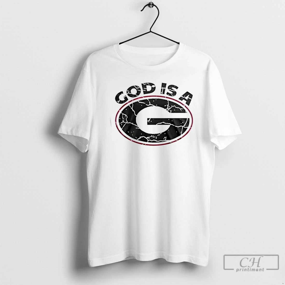 Classic God Is A Georgia Bulldogs Ask Me About My Testimony 2 Sided T Shirts