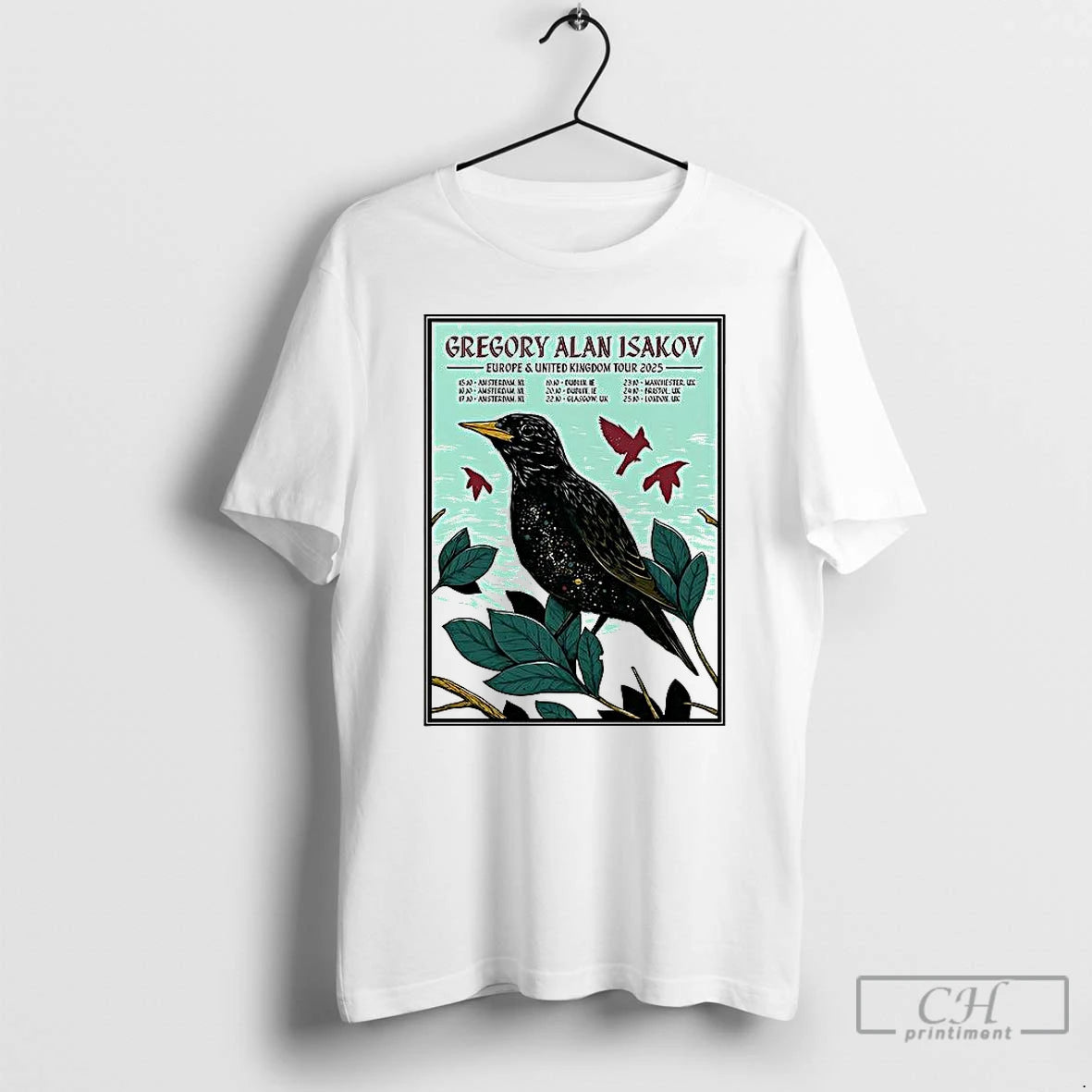 Classic Gregory Alan Isakov Europe And Uk Tour 2025 T Shirts