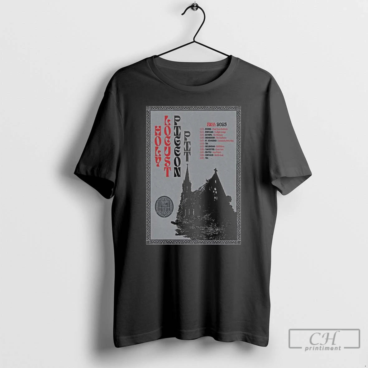 Classic Holy Locust Pigeon Pit Fall Tour 2025 Long Sleve T Shirts