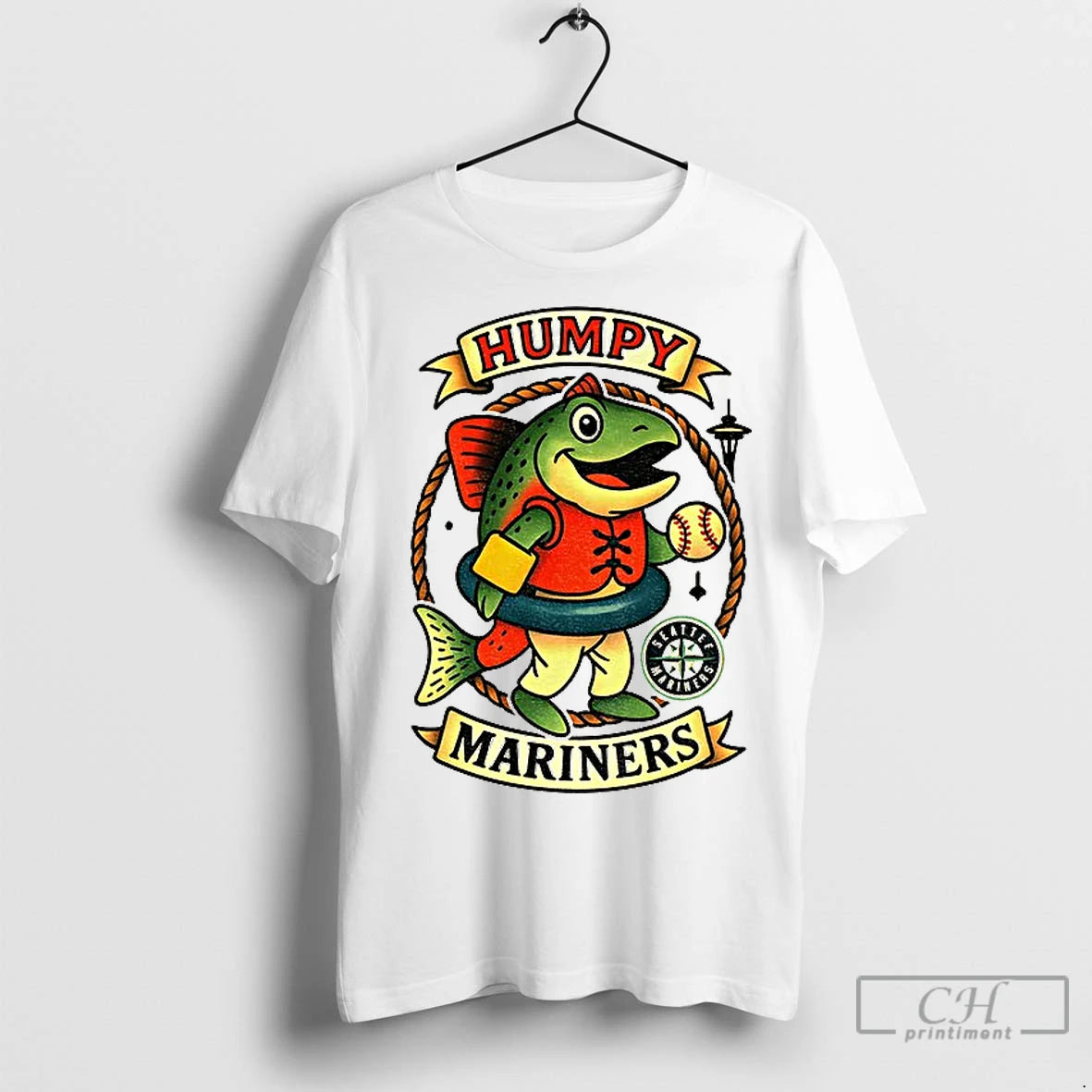 Classic Humpy Salmon Mascot Seattle Mariners Mlb Baseball Mlb Baseball 2025