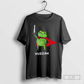 Classic Huzzah Frog Knight Sword Meme Shirt Sweater