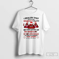Classic I Realize That Were Not Biologically Related Merry Christmas T Shirts