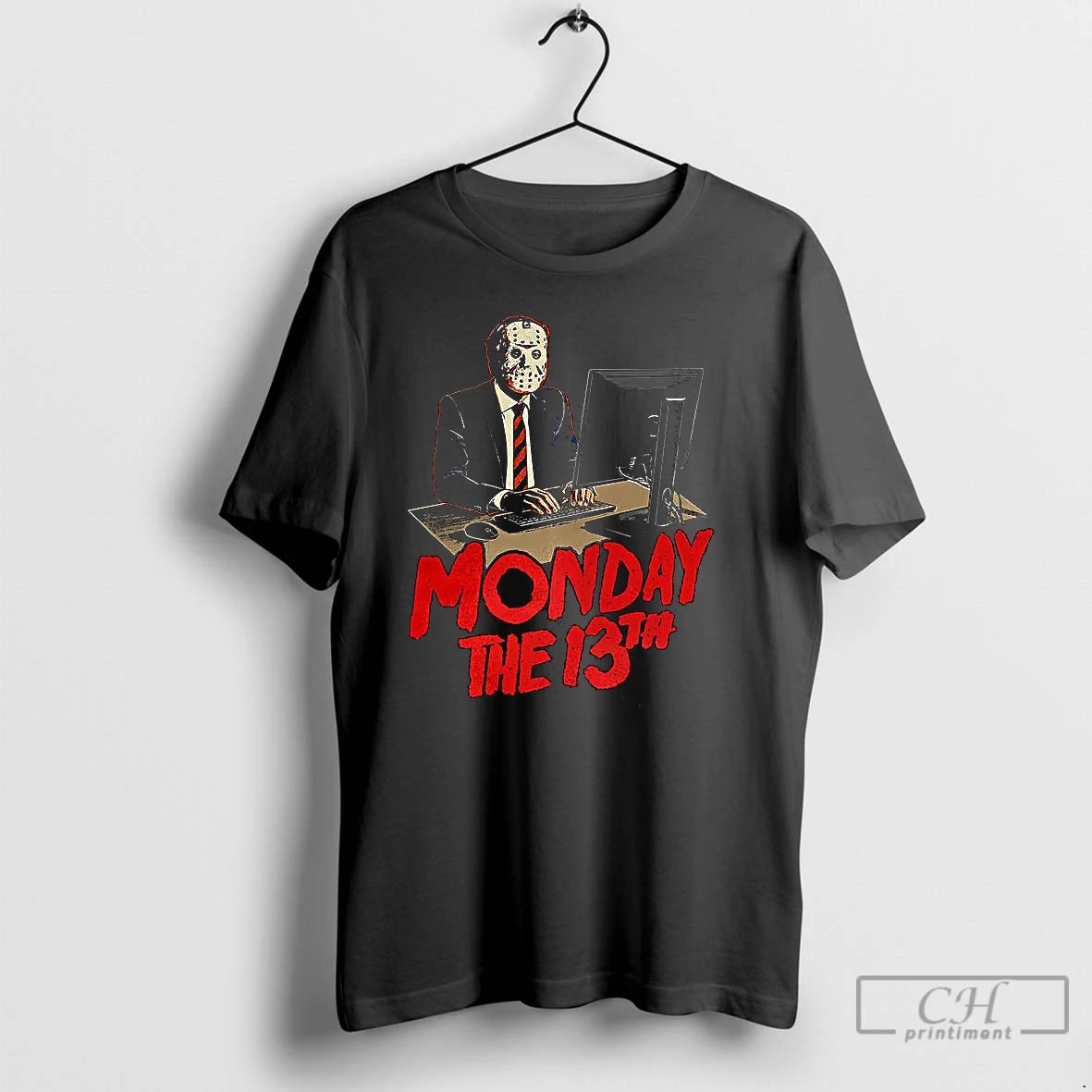 Classic Jason Voorhees Office Staff Monday 13th Halloween T Shirts