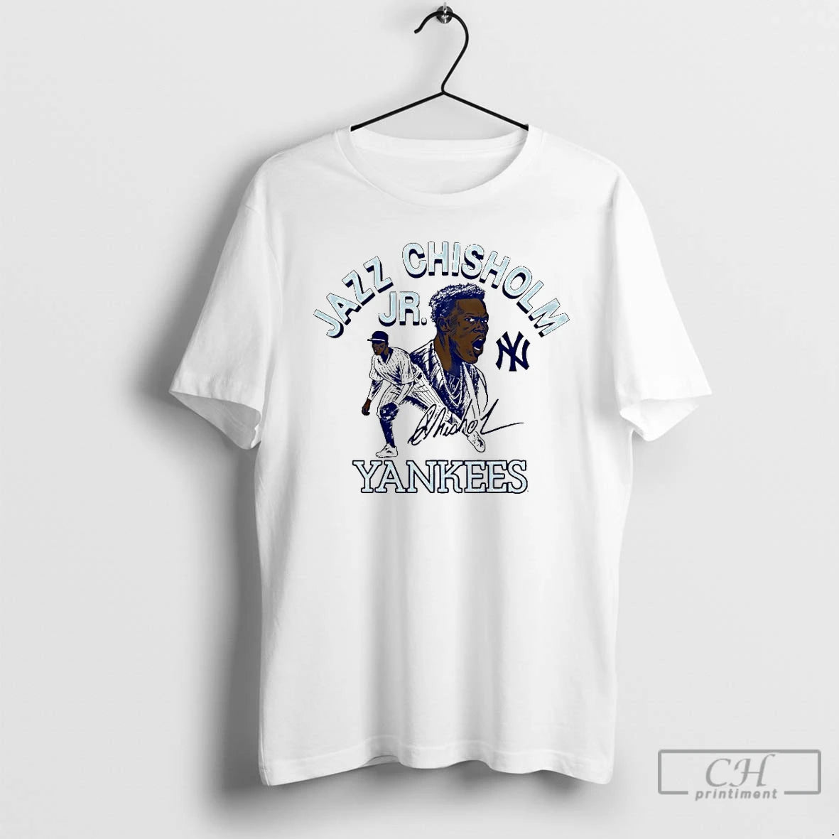 Classic Jazz Chisholm Jr 13 New York Yankees Signature T Shirts