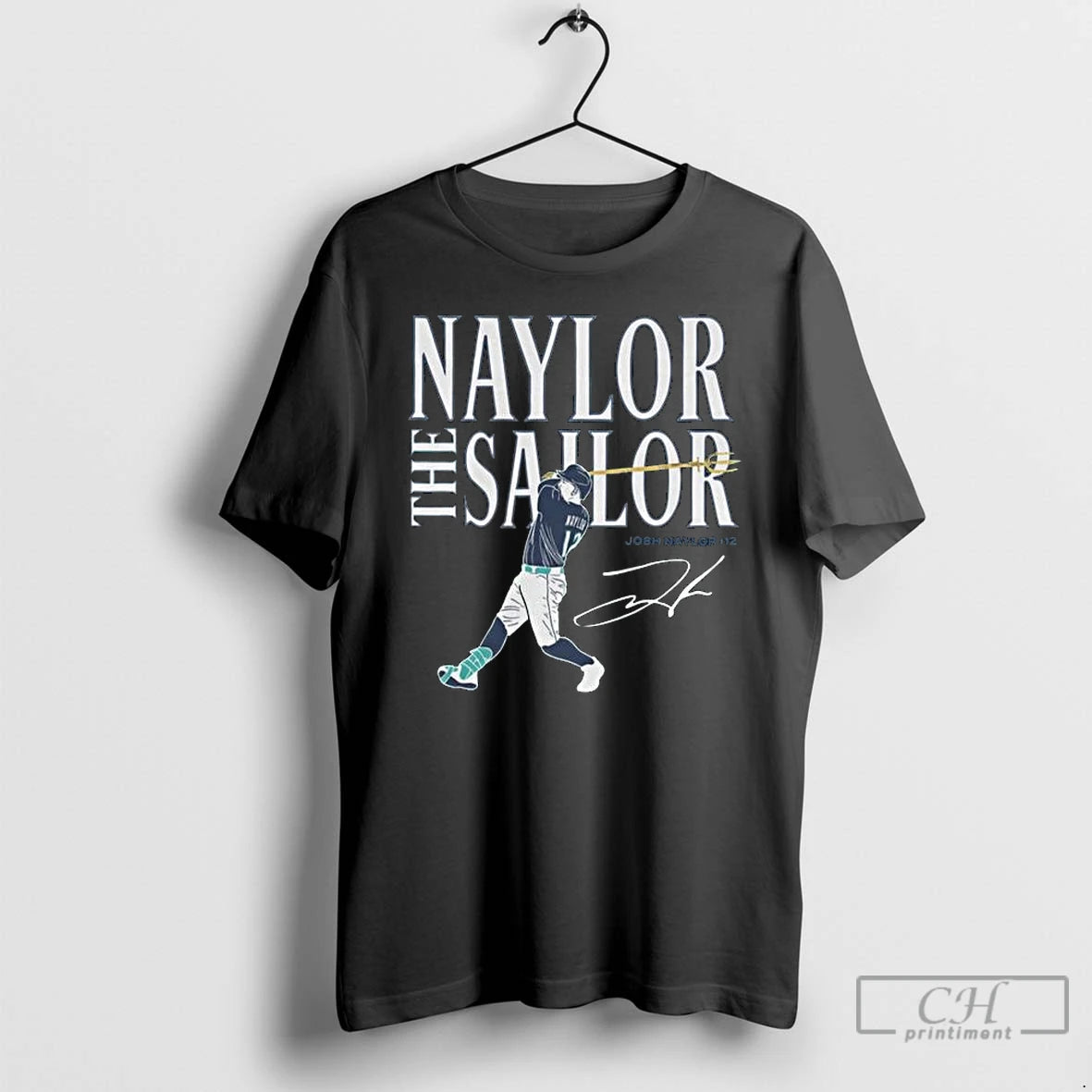 Classic Josh Naylor Seattle Mariners Naylor The Sailor Signature Long Sleve T Shirts