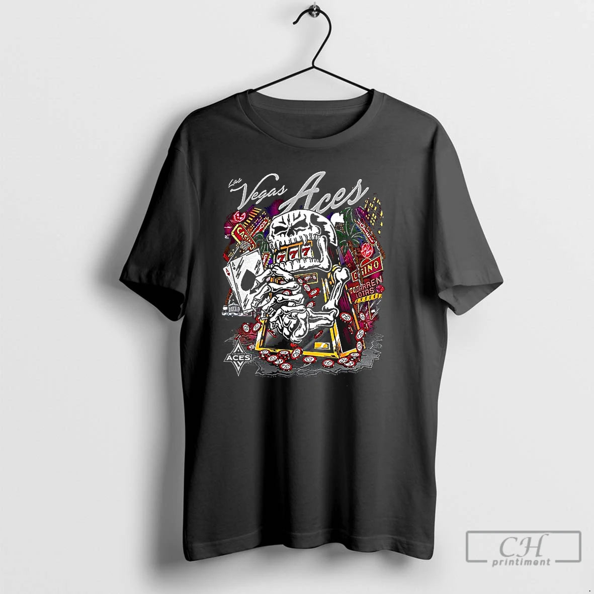 Classic Las Veagas Aces Basketball Slot Machine T Shirts