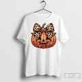 Classic Leopard Coquette Bow Pumpkin Halloween