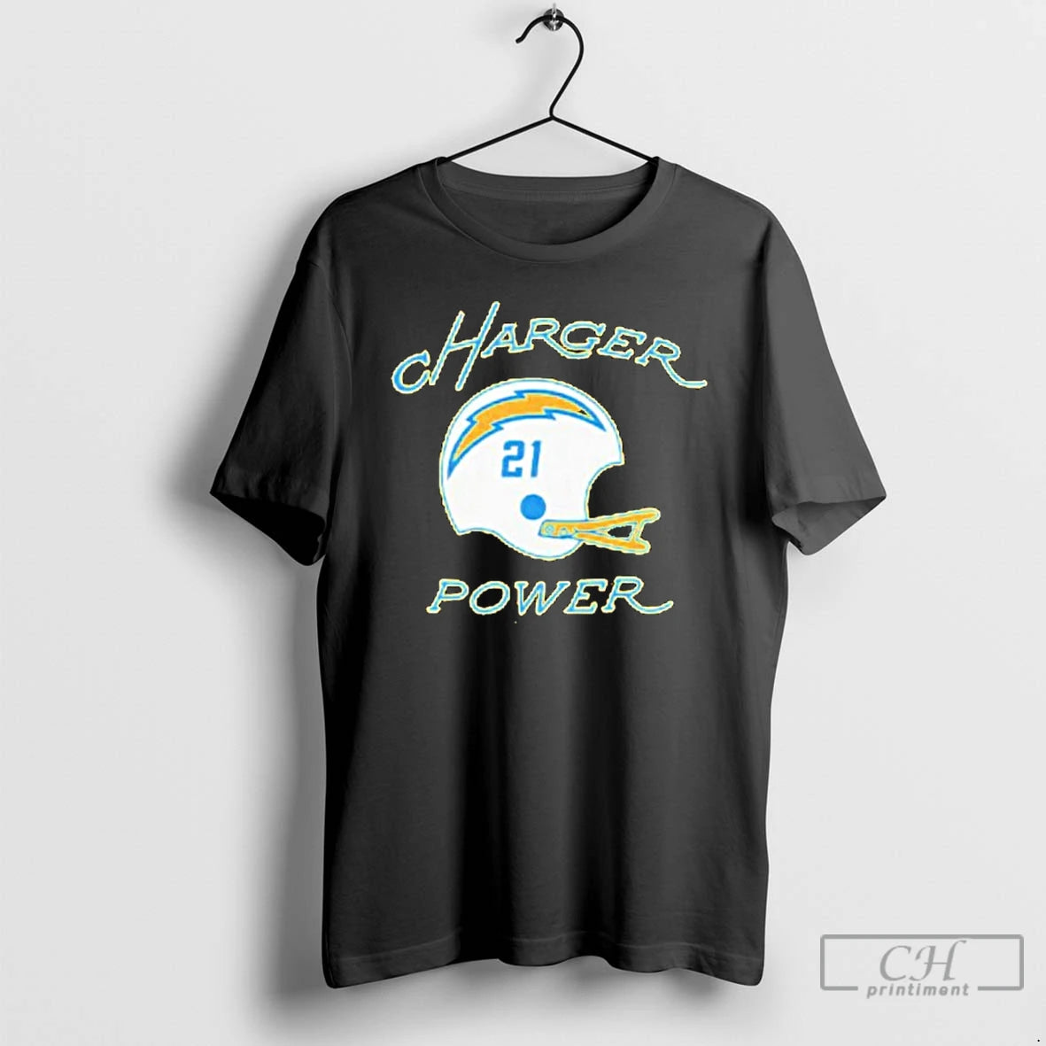 Classic Los Angeles Chargers Charger Power Football T Shirts