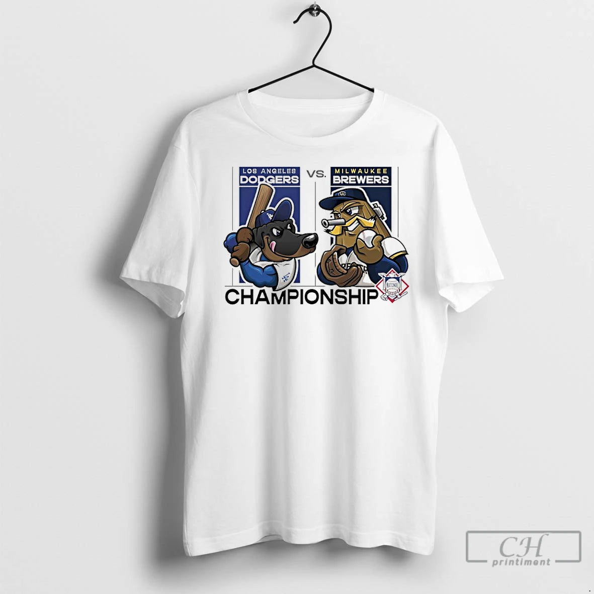 Classic Los Angeles Dodgers Vs Milwaukee Brewers 2025 Nlcs Matchups Mascot