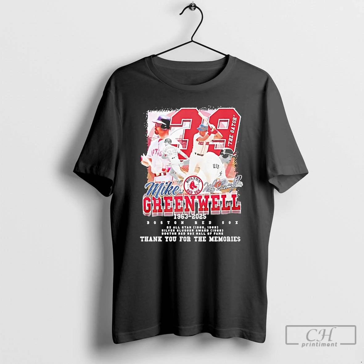 Classic Mike Greenwell Boston Red Sox The Gator Signature 1963 2025 Thank You For The