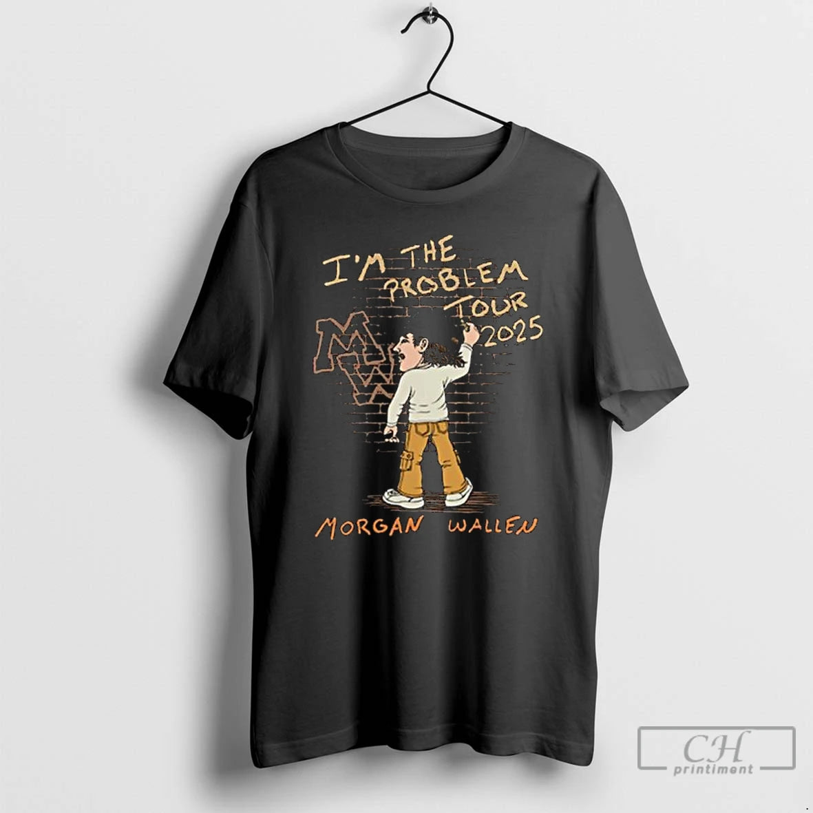 Classic Morgan Wallen Im The Problem Tour Long Sleve T Shirts