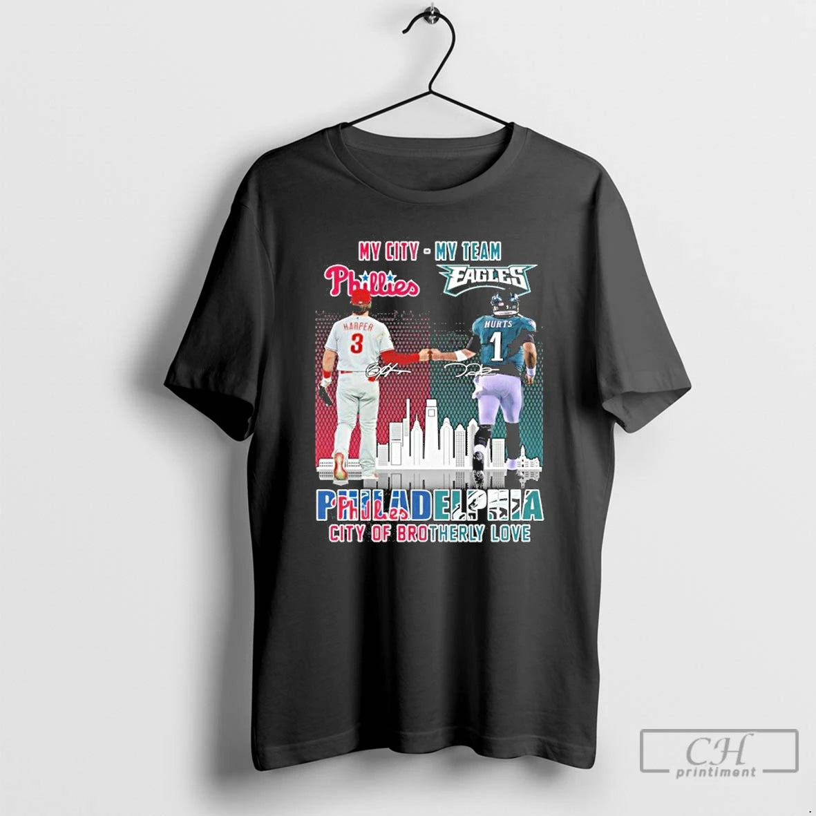 Classic My City My Team Philadelphia City Of Brotherly Love T Shirts