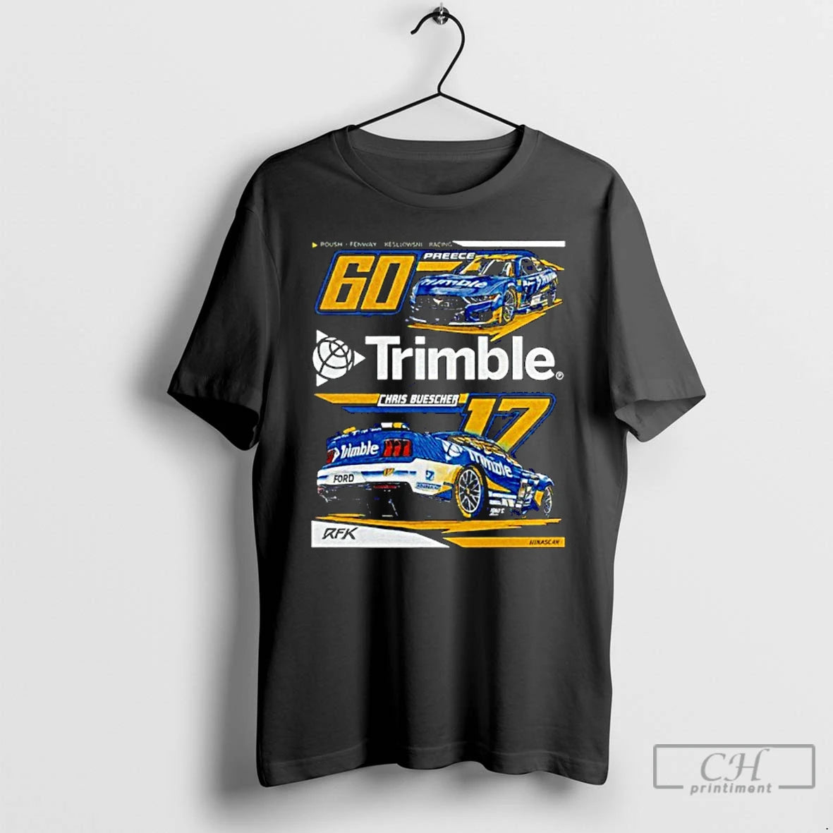 Classic Nascar Rfk Trimble Chais Buescher 60 Preece T Shirts