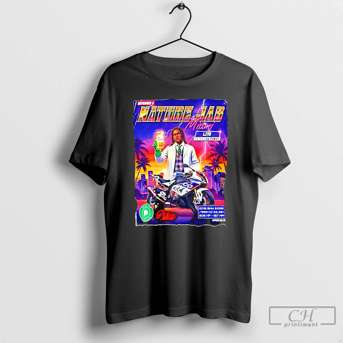 Classic Naturejab X Miami Live Demonstration Graphic T Shirts