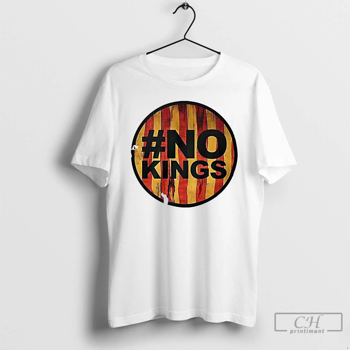 Classic No Kings American Flag Vintage T Shirts