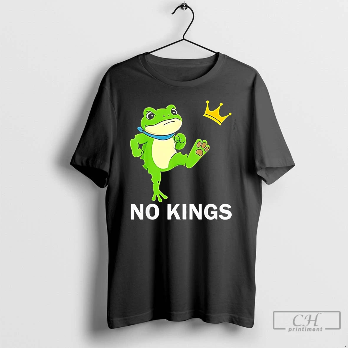 Classic No Kings Portland Frog Protest T Shirts