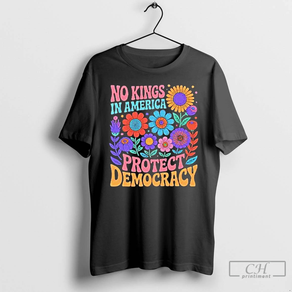 Classic No King In American Protect Democracy T Shirts