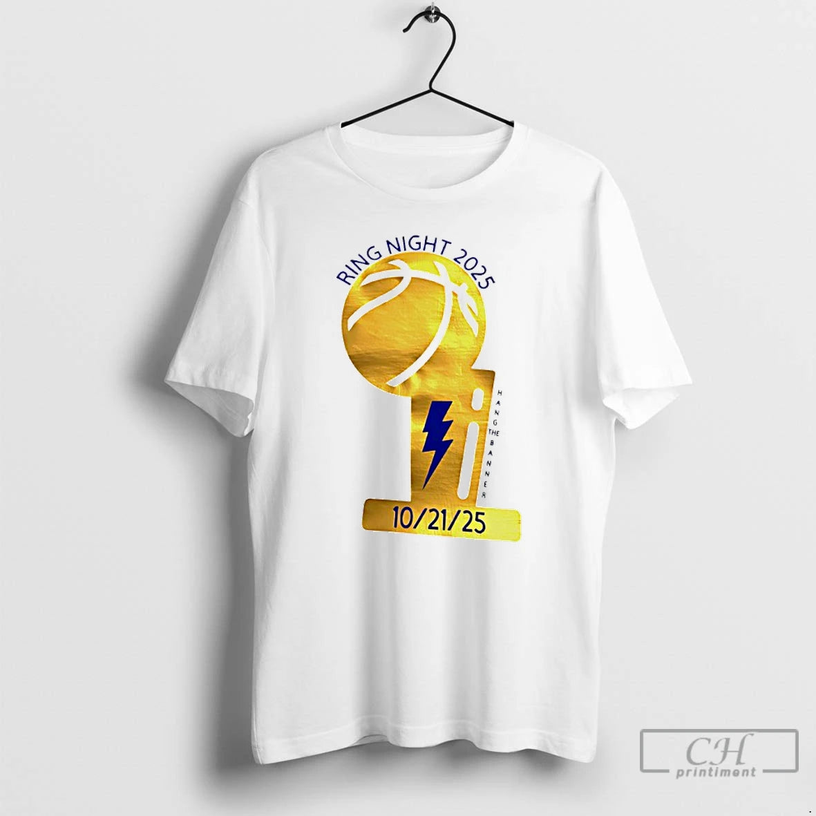 Classic Okc Thunder Ring Night 2025 10 21 25 Trophy T Shirts