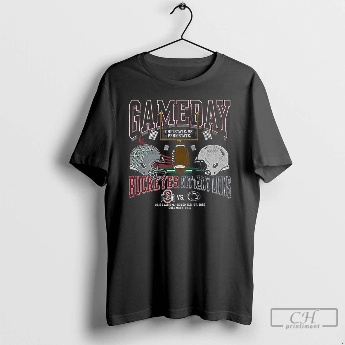 Classic Ohio State Vs Penn State 2025 Gameday Football Matchup T Shirts