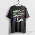 Classic One Gun Two Gun Red Gun Blue Gun T Shirts