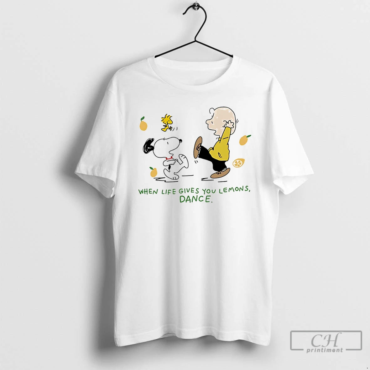 Classic Peanut Characters When Life Gives You Lemons Make Lemonade Art T Shirts