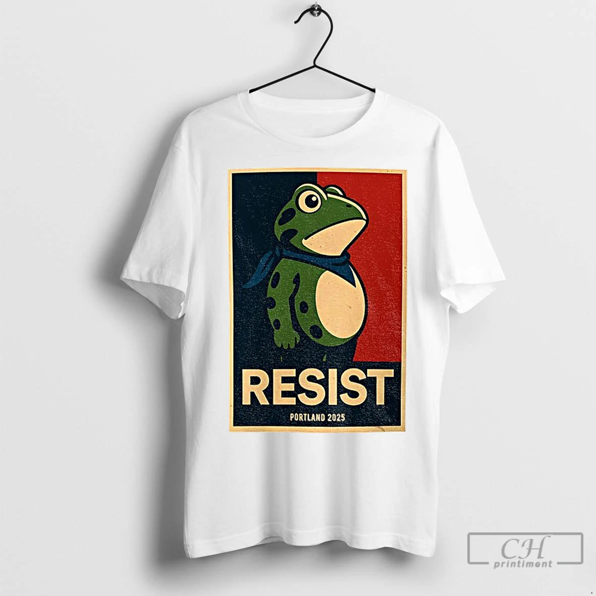 Classic Portland Frog Resist Democracy Anti Trump Free Speech