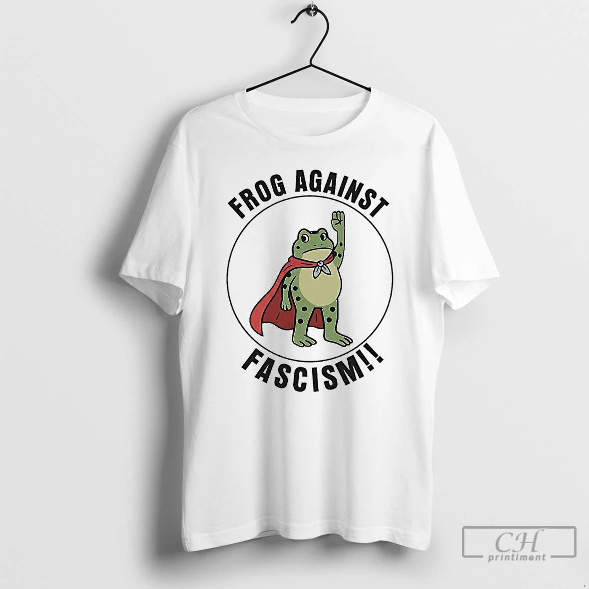 Classic Portland Frog Against Fascism T Shirts