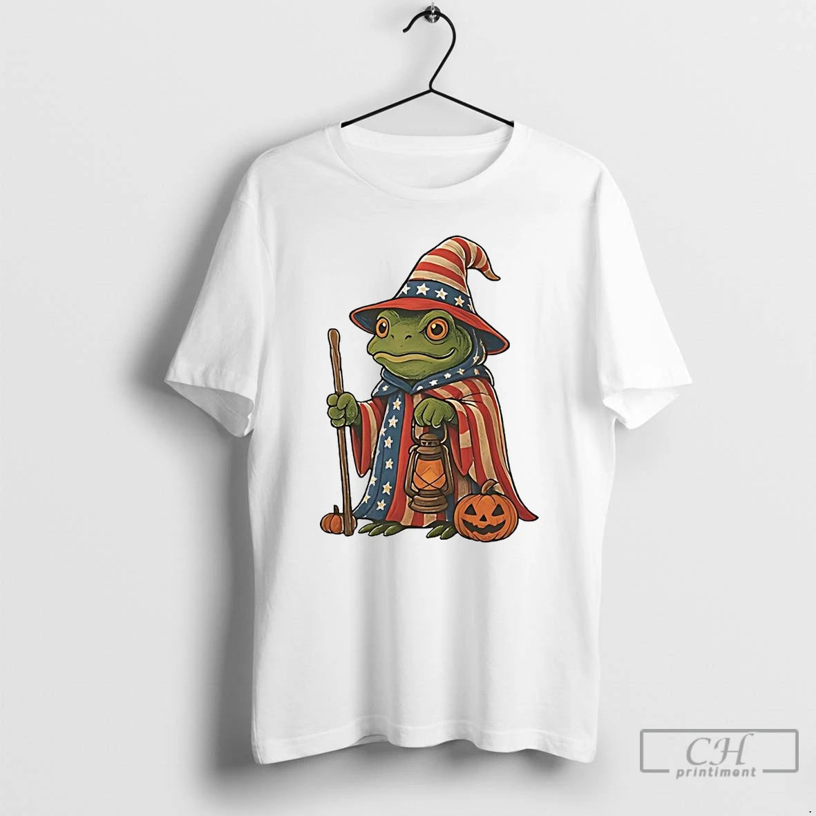 Classic Portland Frog Wizard Patriotic T Shirts