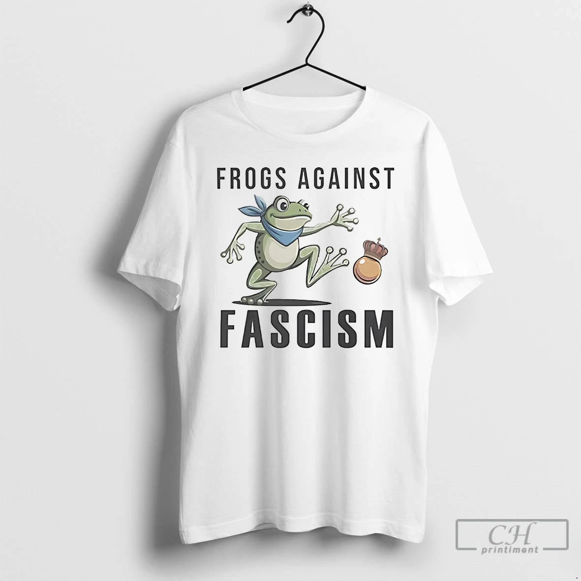 Classic Portland Frogs Against Fascism No Kings T Shirts