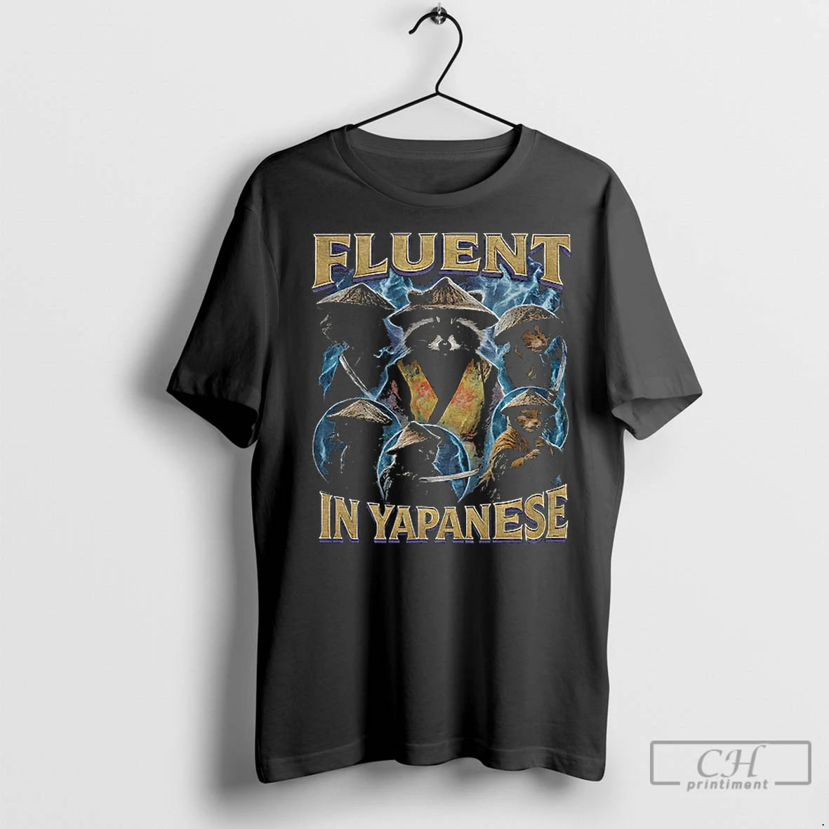 Classic Raccoon Fluent In Yapanese Graphic Meme