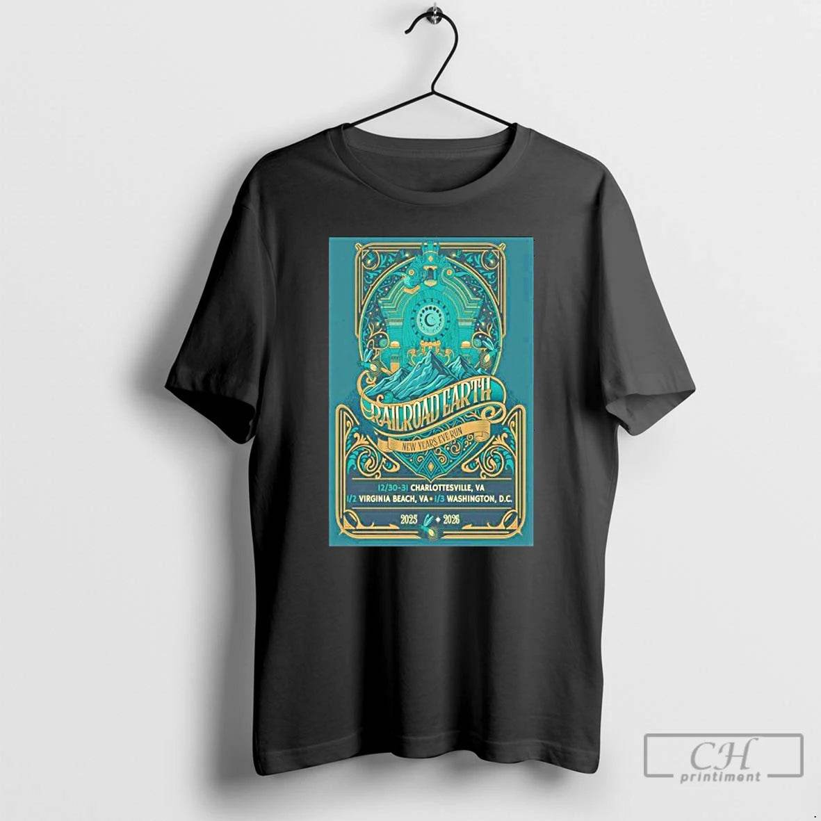 Classic Railroad Earth Dec 30 31 2025 Charlottesville Va T Shirts