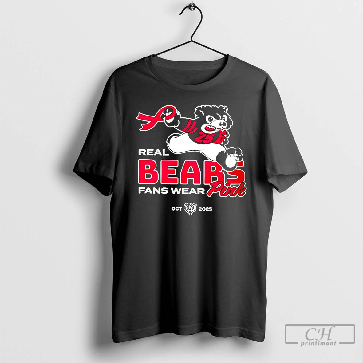 Classic Real Bears Fans Wear Pink T Shirts