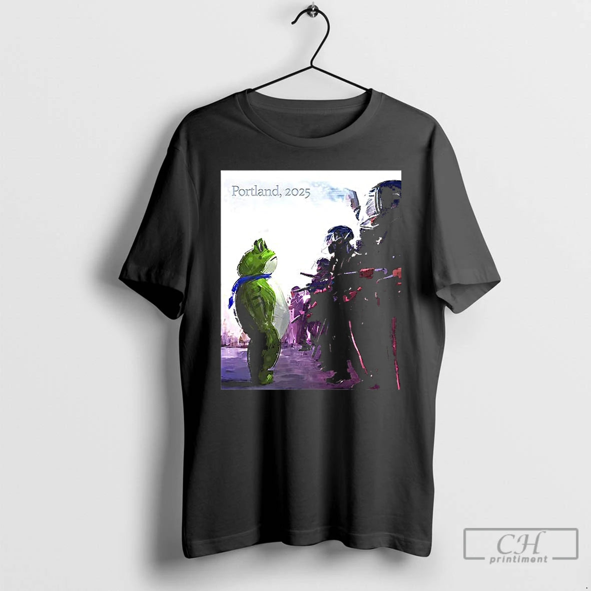 Classic Resist Portland Frog Protest Portland 2025 Art T Shirt