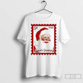 Classic Santa Stamp Seasons Greetings Usa Chirstmas T Shirts