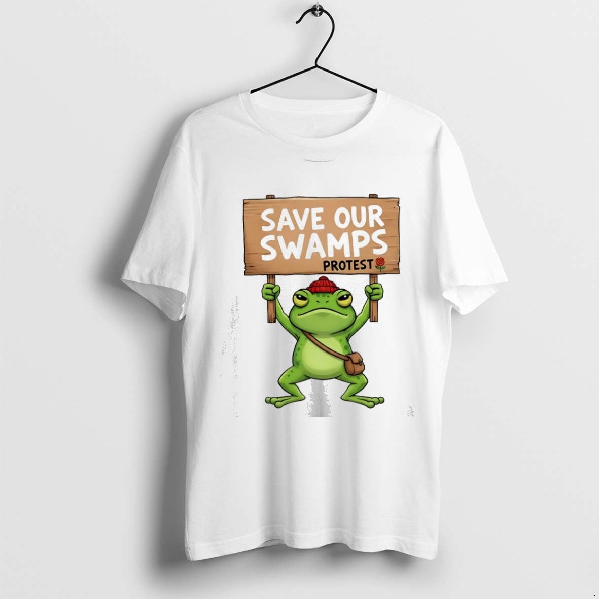 Classic Save Our Swamps Protest Portland Frog T Shirts