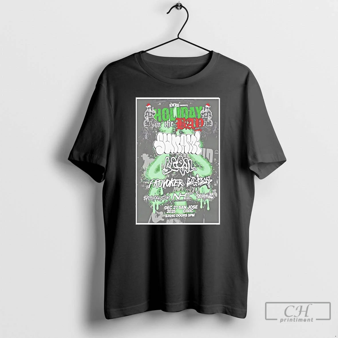 Classic Scowl And Sunami Dec 27 2025 San Jose Civic San Jose Ca T Shirts