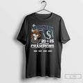 Classic Seattle Mariners Al West Division Champions 2025 Mascot T Shirts