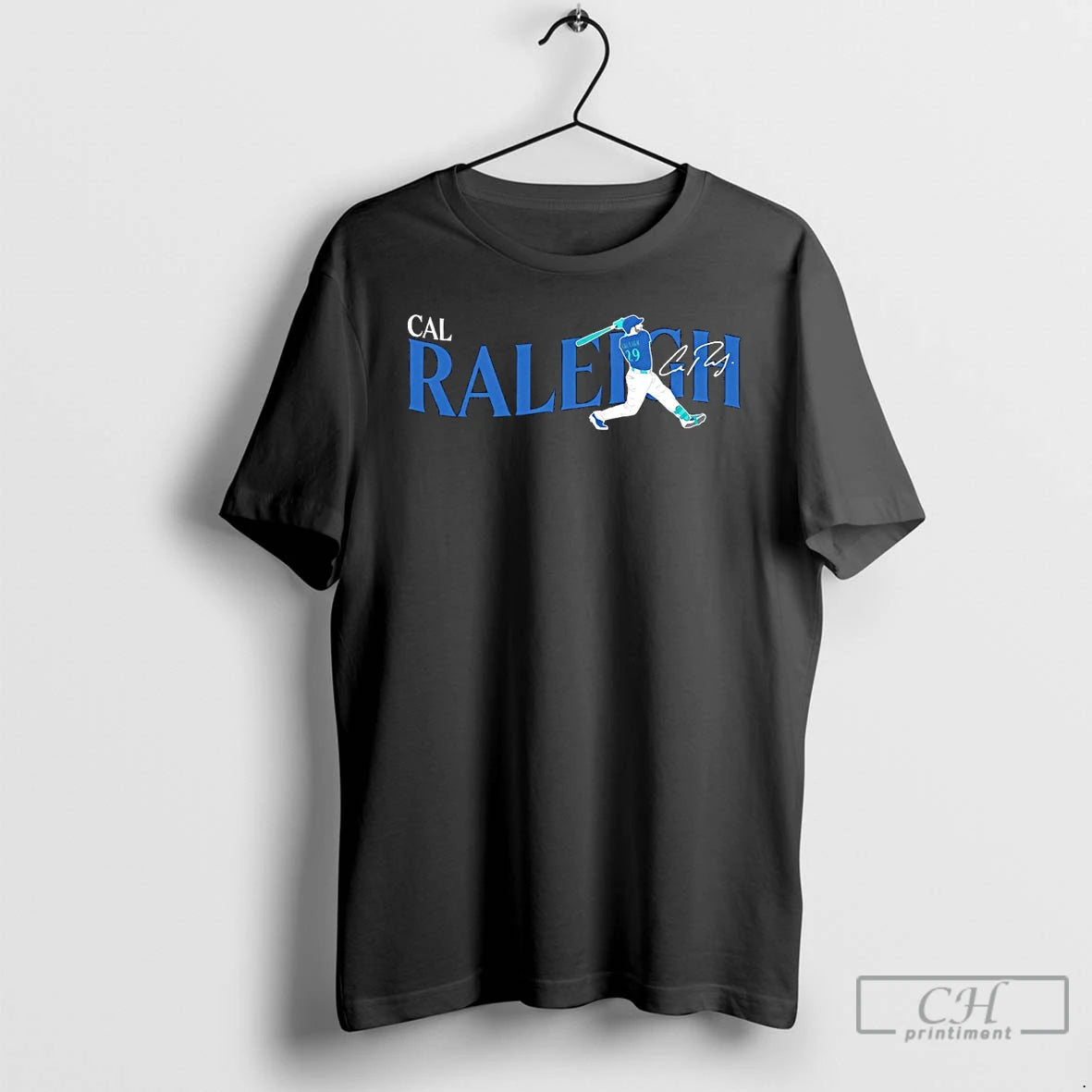 Classic Seattle Mariners Baseball Cal Raleigh Signature T Shirts